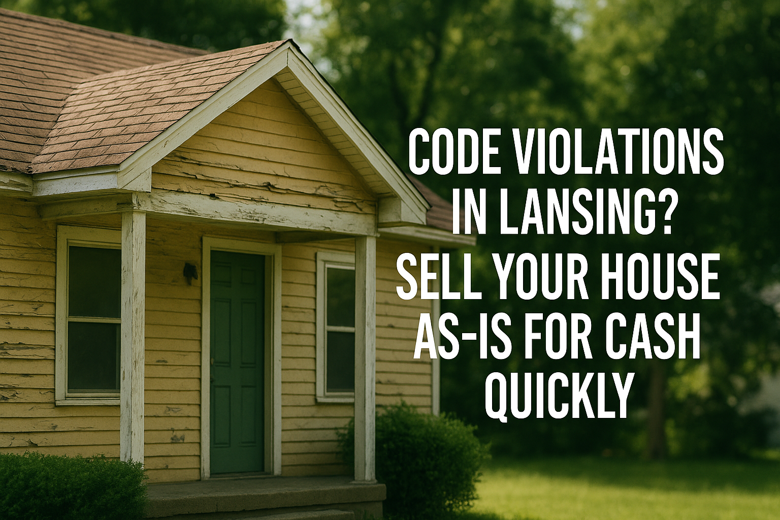 Code Violations in Lansing? Sell Your House As‑Is for Cash Quickly