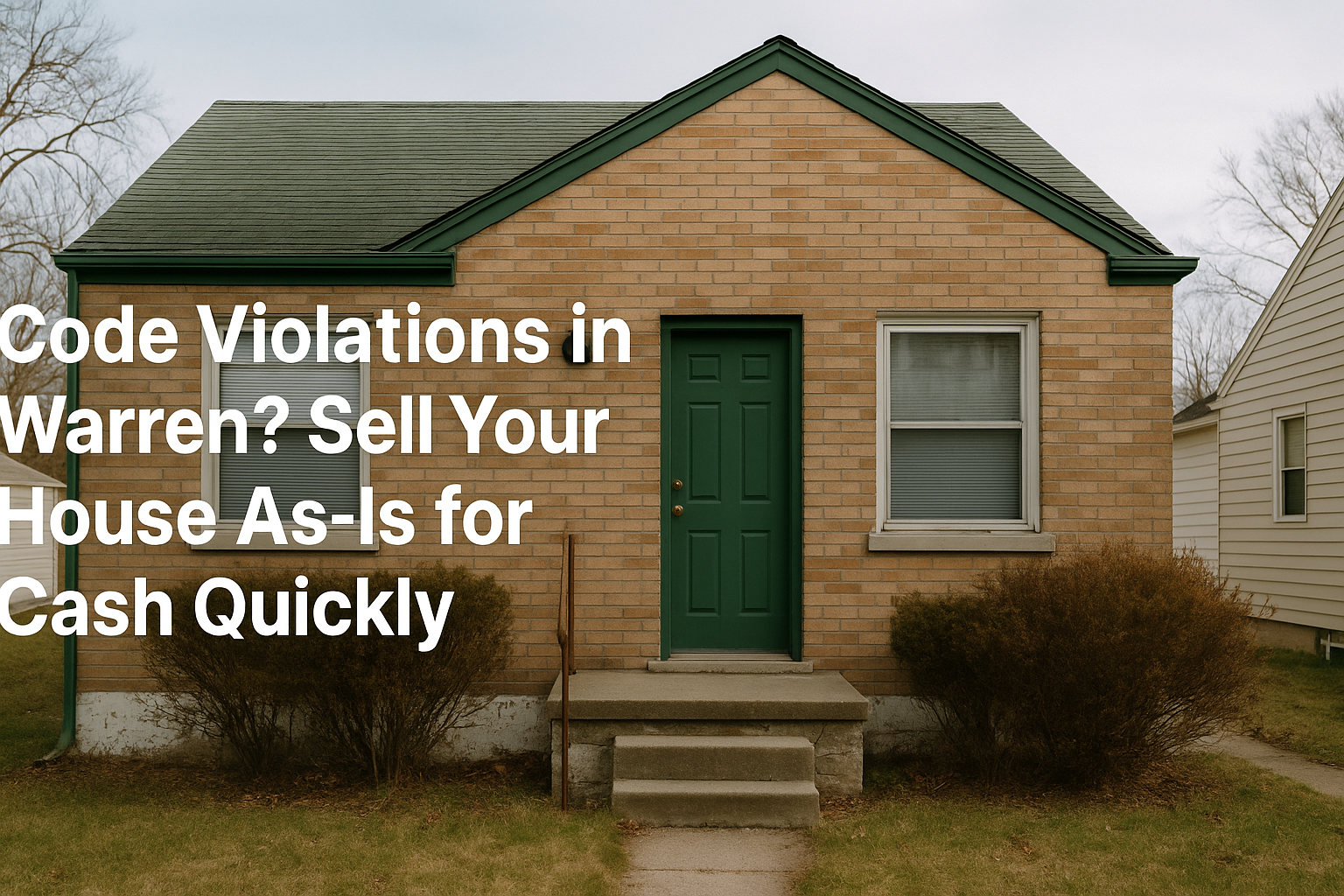 Code Violations in Warren? Sell Your House As‑Is for Cash Quickly