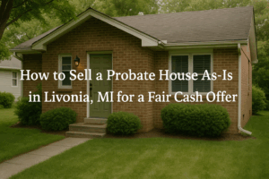 How to Sell a Probate House As‑Is in Livonia, MI for a Fair Cash Offer